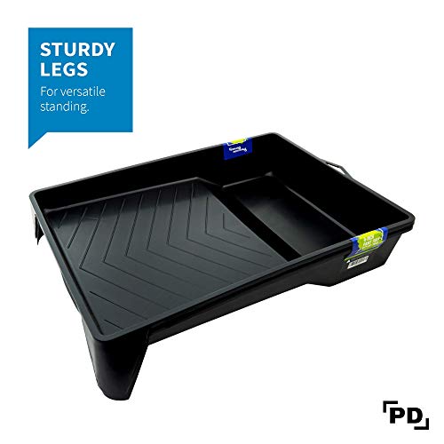 PD 9 Inch Paint Roller Tray, 2-Pack, Deep Pocket, Black Plastic - color: Tray (Black) – 2 Pack, size: 9-inch