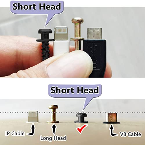 35Pcs Heavy Duty Bear Claw Hanging Screws Upto 30Lbs in Drywall/Wood Studs - size: Black Zinc