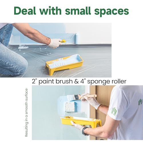 VOOMEY 28PCS 18 Inch Paint Roller Kit, Large Roller with Extension Pole - size: 18inch 28pc