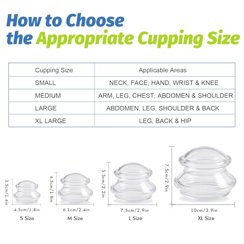 ELERA Silicone Cupping Therapy L Size Sets, Professionally Chinese Massage Cups Tools, Silicone Cup for Joint Pain Relief, Massage Body (L*2 Cups) - style: 2 Cups (L size)