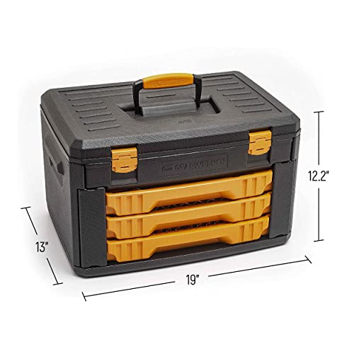GEARWRENCH Mechanics Tool Set in 3 Drawer Storage Box, 232 Piece - size: 232 Pc