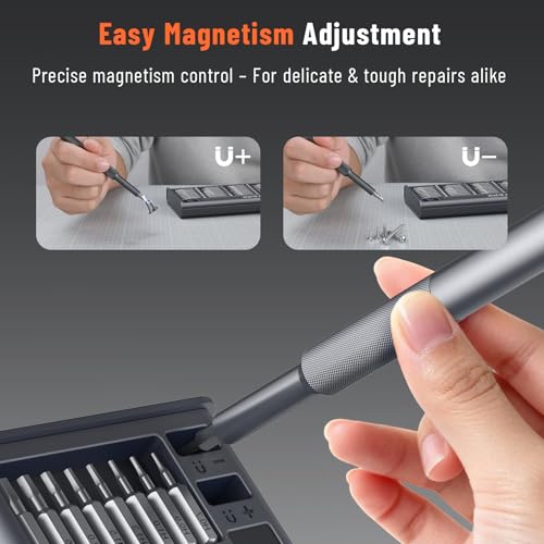 KATERK 42-in-1 Mini Screwdriver Set - Precision Small Magnetic Screwdriver Set Repair Tool Kit for Phone, Computer, Watch, Laptop, Macbook, Ring Doorbell, Eyeglass, Electronic, Screw Driver