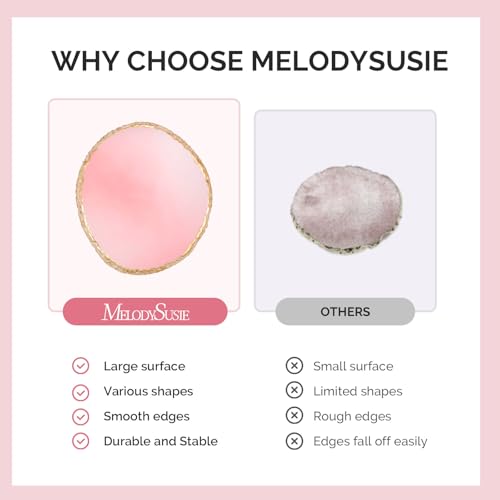 MelodySusie 1PC Round Resin Nail Art Palette with Mixing Spatula Pink - color: Pink Round With Spatula