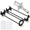5PCS Basin Wrench Set with 80 Silicone O-Rings for Sink Faucet Repair