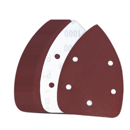 60 Pcs 1000 Grit Mouse Sandpaper, Aluminum Oxide Mouse Sanding Pads - size: 1000 Grit