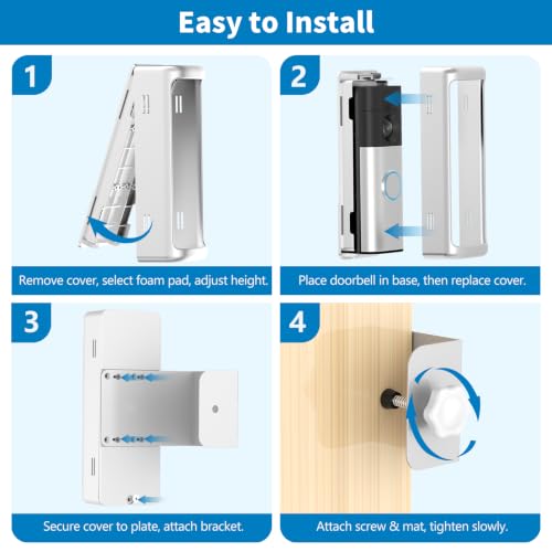 Anti-Theft Doorbell Mount for 2026 Battery Doorbell/Plus/Pro (2nd Gen) - color: Silver