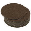 PATIKIL 4.5 Inch Diameter Lamp Base Felt, 10Pack 2mm Thickness Round Soft Adhesive Non-Slip Anti-Scratch Backed Felt for Lamp Furniture DIY Craft, Coffee - color: Coffee, size: 4.5 Inch