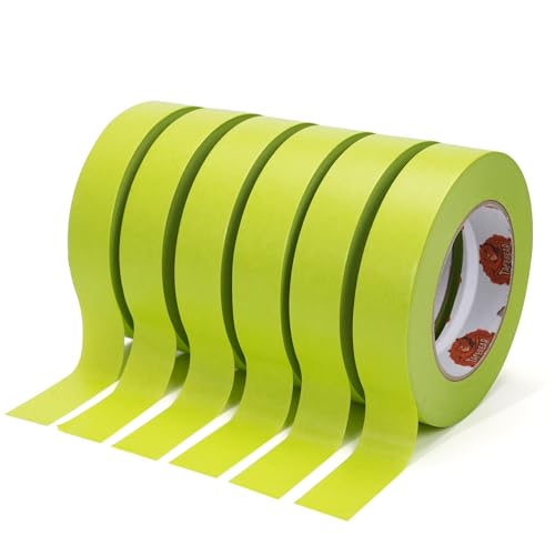 TAPEBEAR Green Washi Painters Tape 21-Days Clean Removal 1" x 60Yards - color: Green, size: 1" x 60Yard