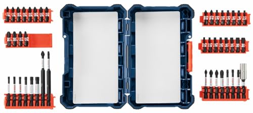 Bosch SDMS44 44-Piece Assorted Impact Tough Screwdriving Custom Case System Set for Screwdriving Applications - size: 44-Piece Set, style: Screwdriving