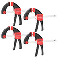 XINQIAO Bar Clamps for Woodworking 6 Inch (4) Wood Clamps Set, One-Handed Spreader with 150 LBS for Stable and Reliable Fixing Solutions