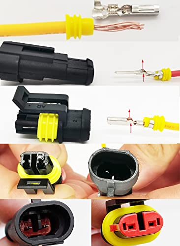 708pcs 1/2/3/4/5/6 Pin Connector Automotive Electrical Waterproof Connector - style: 708 pcs
