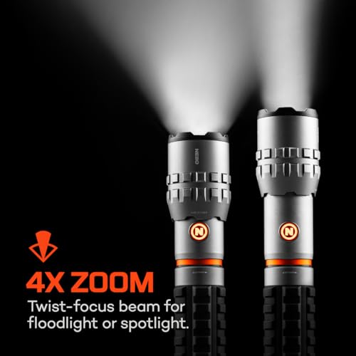 NEBO Slyde King 4K, 4000 Lumen LED Flashlight & 1000 Lumen Worklight-Gray - color: 4000 Lumens- Gray