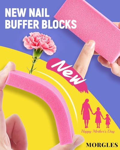 MORGLES Nail File and Buffer Blocks with Nail Care Kit