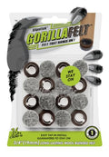 Slipstick GorillaFelt 3/4 Inch Chair Leg Floor Protectors/Felt Glides (Set of 16) Tap On Felt Furniture Pads Guaranteed to Stay On, Round Sliders, CB240-16 - size: 3/4 Inch 16 Pack