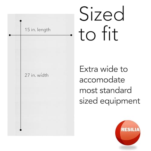RESILIA Premium Clear Floor Protector Mat – Heavy-Duty Plastic Vinyl Covering for Hardwood, Tile, or Laminate Floors, Table, or Desk –American Modern Pattern 27" x 15" Waterproof Roll, Made in USA - size: 27" x 15"