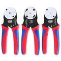Newdeli Deutsch Crimp Tool 12-22AWG Closed Barrel Crimper - 4 Way Indent 8 Impression Type for Deutsch Solid Contacts - Deutsch Pin Crimper