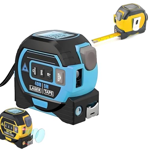 The 3-in-1 Almighty Laser Measuring Tools Ruler,16Ft Ruler 131Ft Laser - color: Blue, size: Laser 135 ft