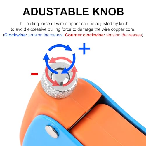 Knoweasy Automatic Wire Stripper and Cutter,Heavy Duty Wire Stripping Tool 2 in 1 and Wire Stripper Tool for Electronic and Automotive Repair - style: 700D