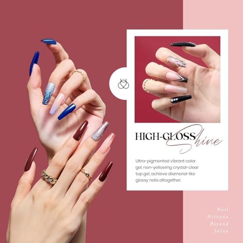 Beetles Gel Nail Polish Set 36 Colors Neutral Elegance Gel Polish Kit | Burgundy Red Blue Green Brown Gold Glitter Pink Gel with Base & Top Coat UV LED Needed Manicure Gifts for Women - color: 0- Neutral Elegance