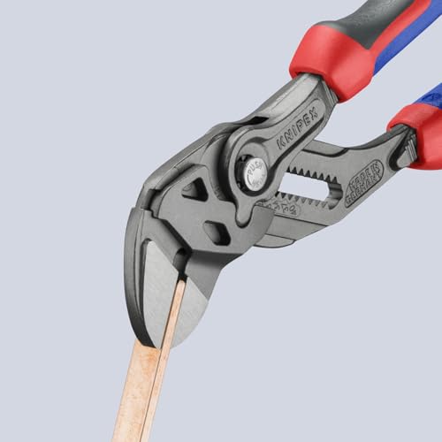 KNIPEX Tools 86 02 180 Pliers Wrench, Black Finish Comfort Grip, 7.25-Inch - style: 7.25-Inch Comfort Grip, Black Finish