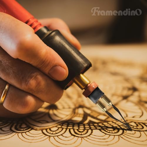 Framendino, 10 Pack Wood Burning Kit Tips Set Wire Tip Tool 1-10 Kinds