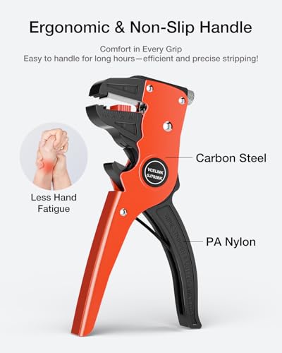 VCELINK Automatic Quickstrip Wire Stripper & Cutter 2-in-1, Black - color: Black