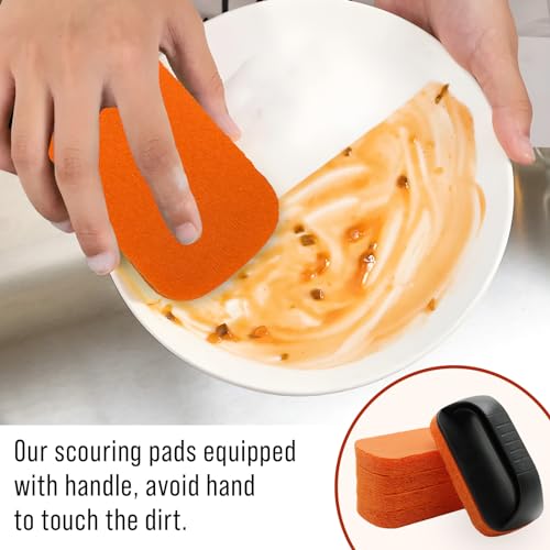 Griddle Cleaning Kit for Blackstone, Non-Scratch Scouring Pads for Kitchen - size: 6pcs