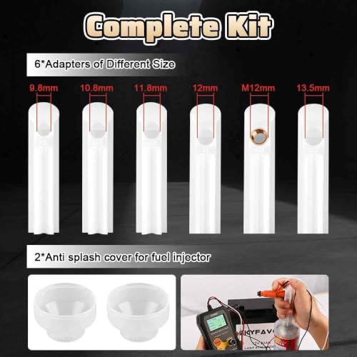 Fuel Injector Tester Cleaner Kit, PWM Injector Test Tool for Car - color: Gray-106s