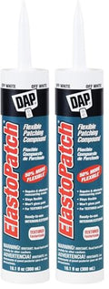 DAP 12286 Elastopatch Textured 02 10.1Oz Raw Building Material, 10.1 oz, Off- White, 10 Ounce (Pack of 2) - size: 10.1 oz (Pack of 2)
