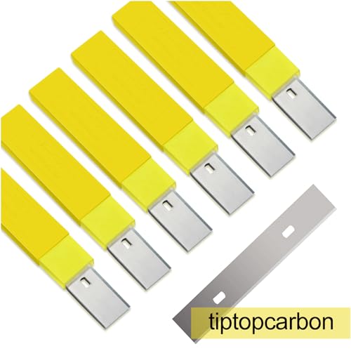 4" Scraper Blades 60 pcs Replacement Stainless Steel Razor Blade for Scraper to Remove Wallpaper Adhesive Vinyls - size: 60 pcs blades