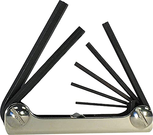 EKLIND 20812 Steel Handle Fold-up Hex Key allen wrench - 8pc set SAE Inch Sizes 3/32-1/4