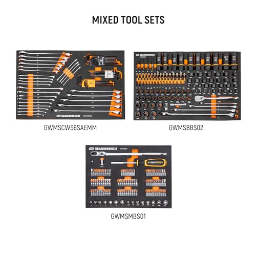 GEARWRENCH 791 Piece Master Mechanics Tool Set in Premium Modular Foam Trays with GSX Mobile Tool Storage | MEGAMODPRO - style: 791 Piece