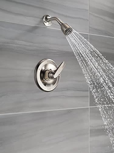 Delta Foundations 13 Series 2-Spray Shower Faucet Set, Brushed Nickel Shower Head and Handle Set, Valve Trim Kit, Stainless BT13210-SS (Valve Not Included) - color: Stainless