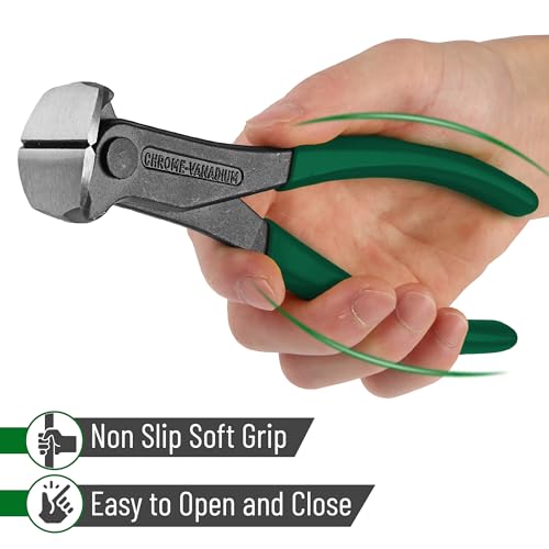 Bates- Nail Puller, 7 Inch, Dark Green, Nail Remover Tool, Cutting Pliers, Carpenter Tools, Staple Puller, End Cutting Pliers - color: Dark Green, size: 7", 1 Pack