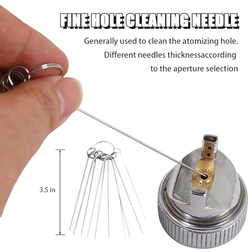 Spray Gun Cleaning Kit, Multi-Purpose Spray Gun Cleaner Brush, Air Paint Airbrush Maintenance Brush