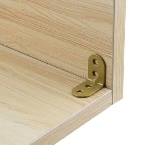 Wealrit 1.1" L Shape Bracket Corner Braces 20PCS,Gold Right Angle Brackets - size: 1.1"