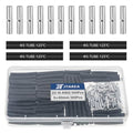22-16 AWG Non Insulated Butt Connectors Crimps 22-16AWG with Heat Shrink Tube Pure Copper Wire Uninsulated Crimp Connector Splice for 22-16 Gauge Wiring (Pack of 200pcs) - style: 22-16 AWG