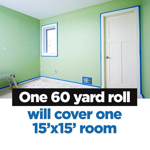 ScotchBlue Original Painter's Tape 2090-24VR4-A, 0.94 in x 60 yd (24mm x 54.8m), 4 Rolls/Pack - size: 0.94" Width, style: 4 rolls