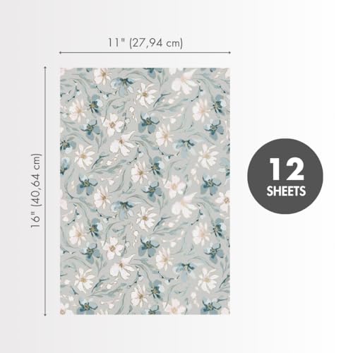 Main Street Peel and Stick Wallpaper Sheets, Floral Sprinkles, 12-Pack - style: Floral Sprinkles