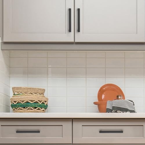 Ravinte Matte Black Kitchen Cabinet Handles 4 Inch Pulls 5 Pack - color: Matte Black, size: 4 Inches Hole Center