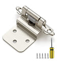 Ravinte Satin Nickel Kitchen Cabinet Hinges, 3/8" Inset, 20 Pack - size: 3/8" Inset