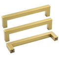 Goldenwarm 25 Pack 4.5 Inch Gold Cabinet Handles Brushed Gold Cabinet Pulls - color: Gold, size: 4-1/2in Hole Centers