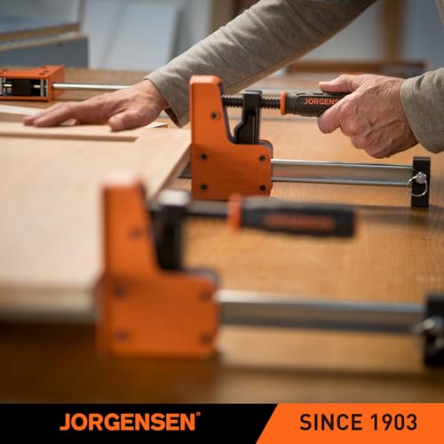 Jorgensen 24-inch Bar Clamps Set, 2-pack Cabinet Master 90° Parallel Clamps - size: 24 Inch