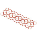 M METERXITY 30 Pack Silicone O-Rings - Garden Water Hose Rubber Sealing Gasket Ring, Soft & Elastic, Apply to Outdoor (8mmx10mmx1mm, Red) - size: 8mmx10mmx1mm