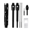 Diamond Core Drill Bit 1-3/8"(35mm) with Pilot Bit & Adapters (SDS Plus & Hex) – Upgraded Welded Segments, 8.6" Depth – for Concrete, Solid Brick, Hollow Brick, Masonry & More - size: (1-3/8"/35mm)