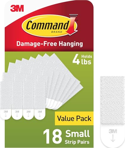 Command Small (5 lb) Picture Hanging Strips, 18 Pairs (36 Strips) - style: 18 Pairs