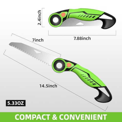 Pruning Saw with Extra-Long Blade,Hand Saw for Wood Cutting and Trimming - size: 14.5