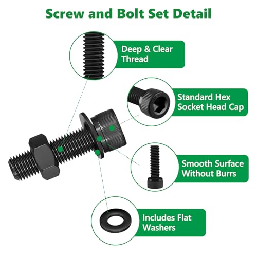 781PCS M3 Screw Assortment Kit, 12.9 Alloy Steel Hex Socket Cap Bolts - size: M3 781pcs 3