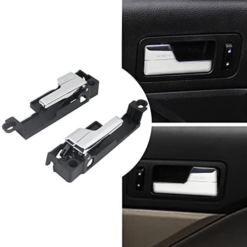 TQPONLY Interior Door Handle Front Left & Right Side (1 Pair) Compatible with 2006-2012 Ford Fusion,2007-2012 Lincoin MKZ,2006 Lincoin Zephyr,2006-2012 Mercury Milan - color: Front LH&RH