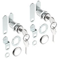 1 3/8" Cam Lock U 9950, for Drawers, Cabinets, File Boxes, 2 Sets - size: 1-3/8" Length
